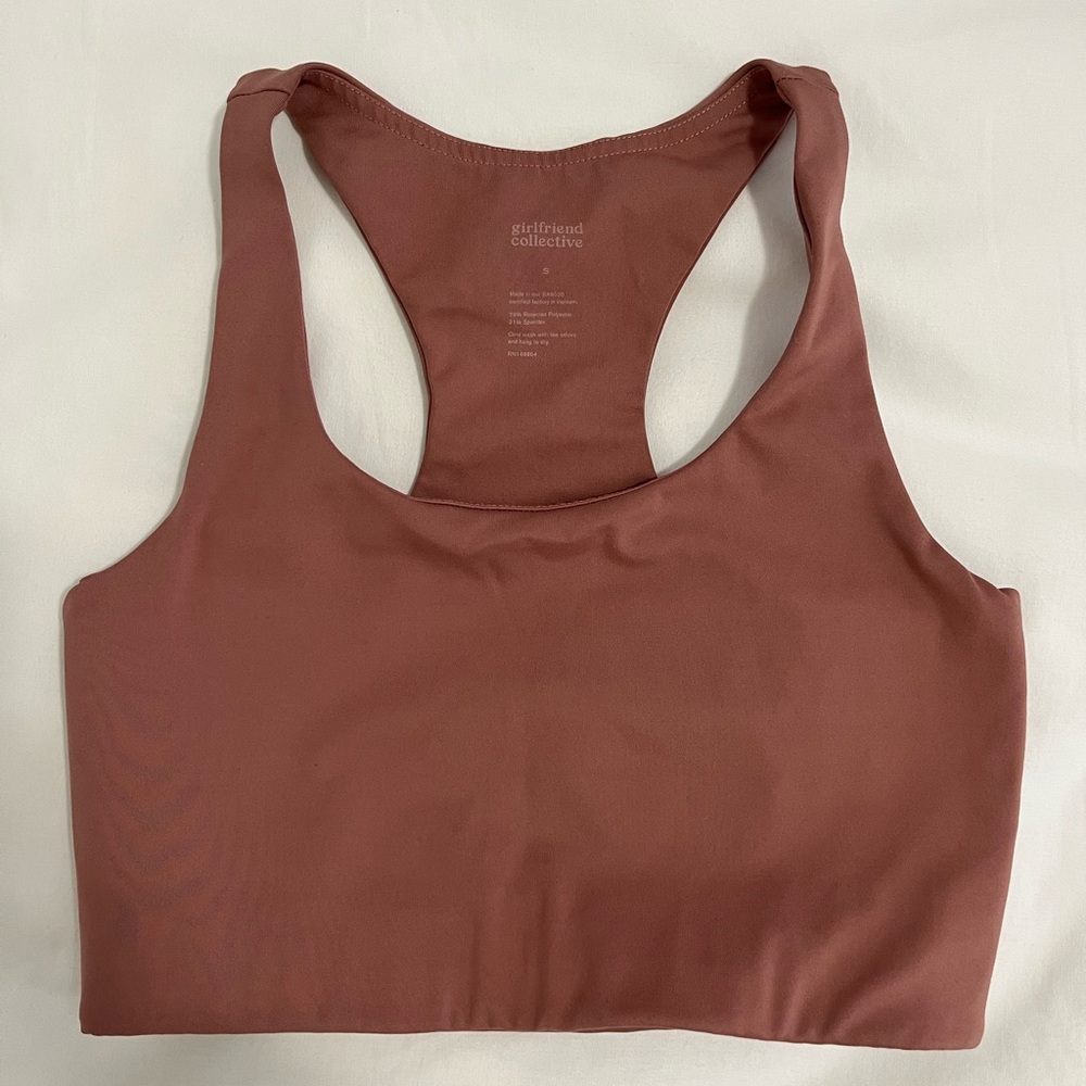 Girlfriend Collective Paloma Bra, size S, color: Rosebud